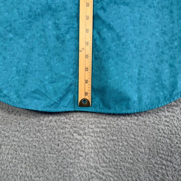 Robert Graham Shirt Men 1XLT Blue Button Up Geometric - Picture 6 of 9